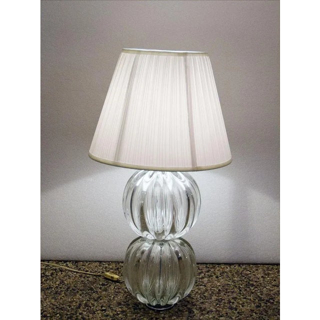 Mid-Century Modern Murano Glass Table Lamp, 1970s For Sale - Image 3 of 9