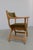 Wood Danish Kurul Armchair in Oak and Striped Green Upholstery by Henning Kjærnulf, 1960s For Sale - Image 7 of 18
