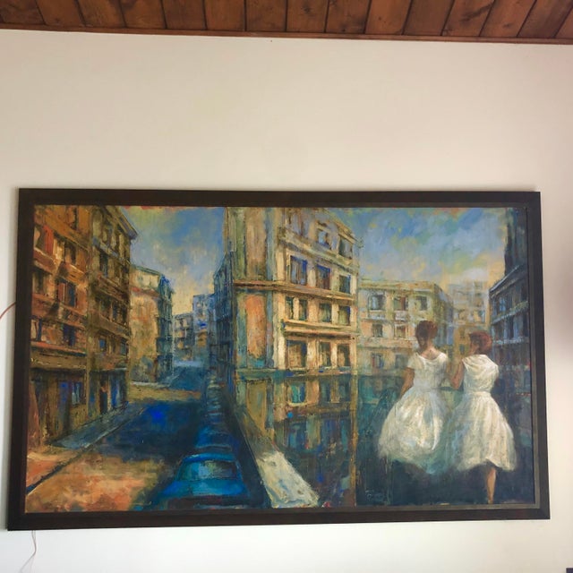 Oil on canvas by Argentinean artist Martin Rwinyj, purchased at the Lincoln Center Art Gallery in Miami. I have loved...