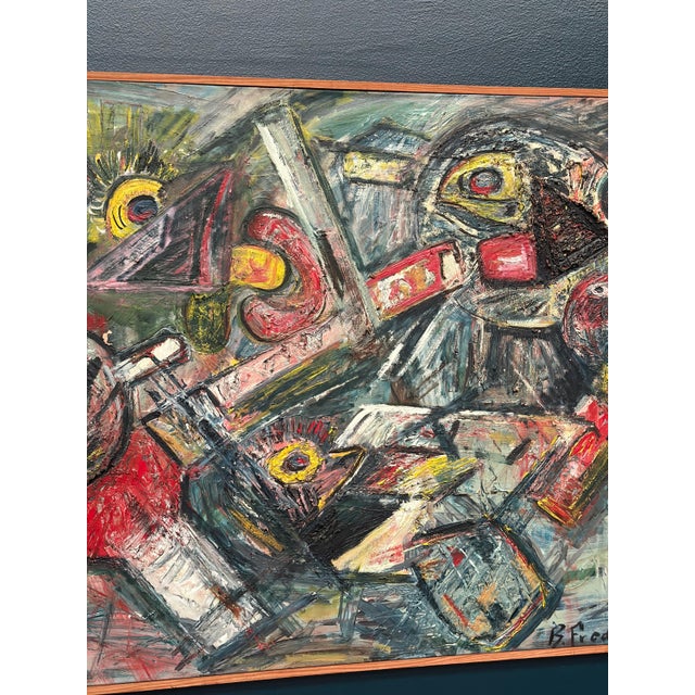Bengt Fredriksson, Composition, 1960s, Oil on Canvas For Sale - Image 15 of 18