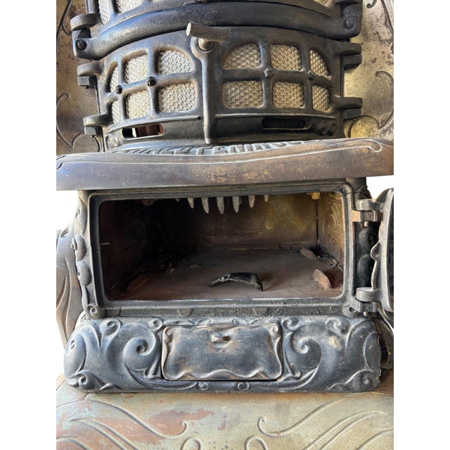Antique Victorian Cast Iron Parlor Stove – Emerald Peninsular, Peninsular Stove Co. For Sale - Image 17 of 18