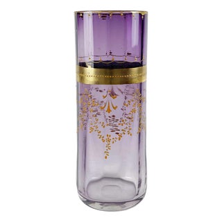 Glass Liberty Vase from Moser, 1920s For Sale