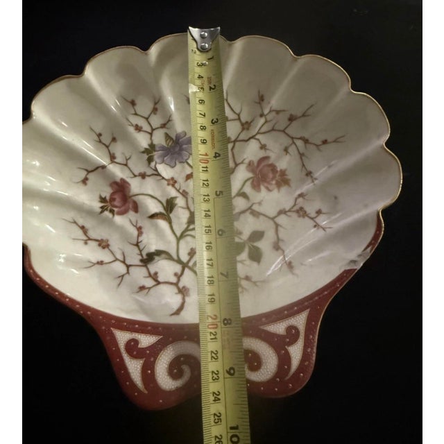 Early 19th Century Antique Victorian Carlsbad Bee Hive Mark Floral & Gilt Decorated Porcelain Bowl For Sale - Image 5 of 5