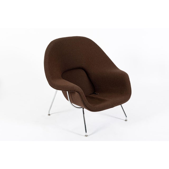 Early Restored Mid Century Brown Womb Lounge Chair by Saarinen for Knoll, Multiples/Custom Available For Sale - Image 15 of 17