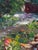 1970s Vintage 1960's Oil Painting French Garden - Unknown Artist For Sale - Image 5 of 8