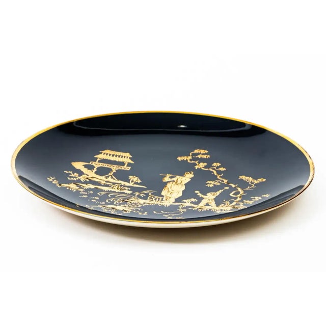 Mid 20th Century Vintage Carole Stupell Chinoiserie Porcelain Plates- Set of 6 For Sale - Image 5 of 9