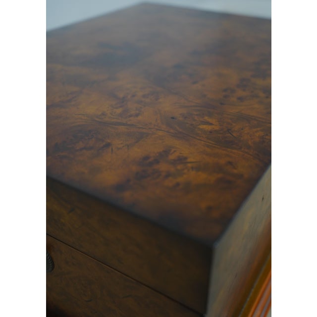 Burl Wood Lidded Box on Stand For Sale - Image 12 of 16