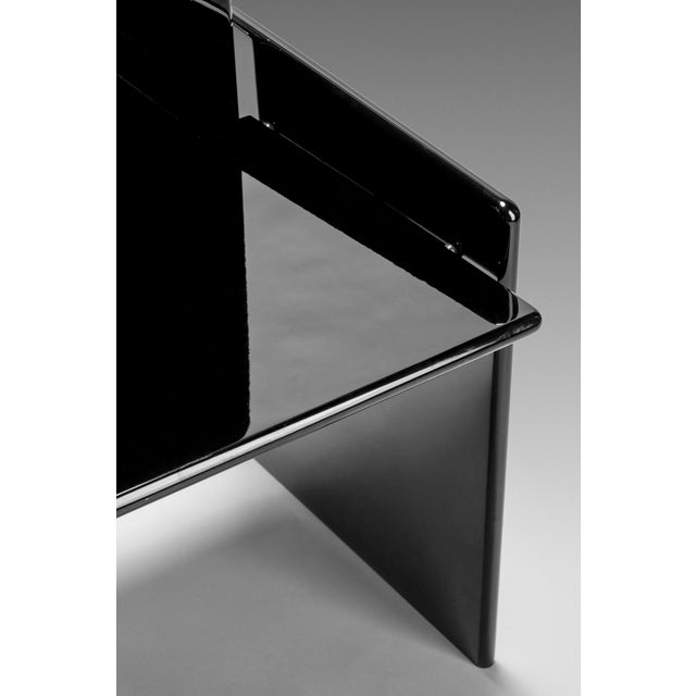 Kazuki Chair in Black Lacquered Wood by Kazuhide Takahama for Gavina/Simon Bologna, 1970s For Sale - Image 4 of 12