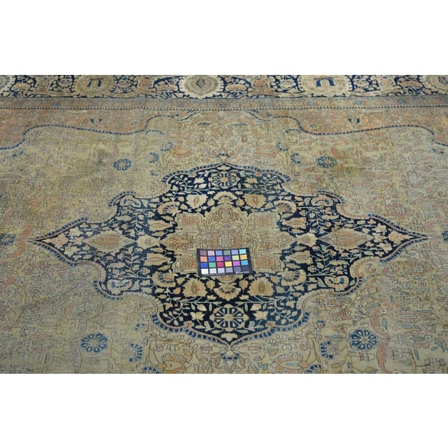 Textile Antique Mohtasham Kashan Rug 6'11'' X 10'2'' For Sale - Image 7 of 11