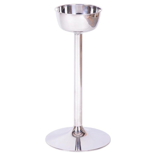 Bauhaus Pedestal in Metal, Czech, 1970s For Sale - Image 9 of 9