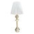 Mid 20th Century Rare Sirmos “Tête De Femme” Figural Table Lamp in the Style of Diego Giacometti With Original Silk String Shade For Sale