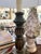 18th Century Old World Carved Baroque Influence Candlestick Lamp For Sale - Image 4 of 4