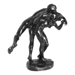 1900s Belgian Bronze Sculpture of "The Kiss" by J. Lambeaux