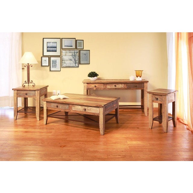 Wood Bayshore Loft Side Table For Sale - Image 7 of 7
