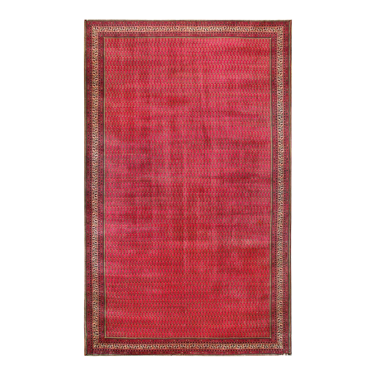 Beautiful Red-Raspebery Ground Color With Allover-Floral Pattern ...