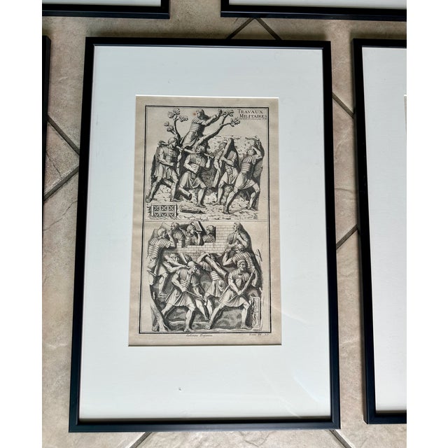 Black Set 5 18th Century Engravings by Bernard De Montfaucon 1719 For Sale - Image 8 of 15