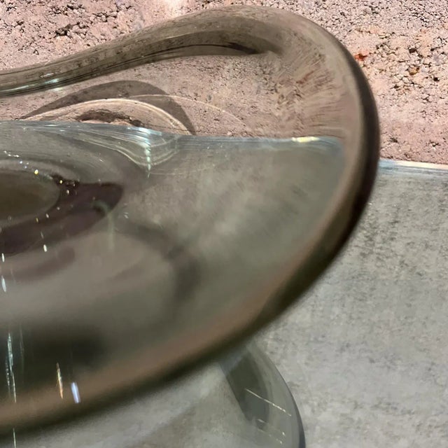 Selandia Glass Bowl by Per Lütken, Hand-Blown Art Glass, Denmark, 1957 For Sale In San Diego - Image 6 of 11