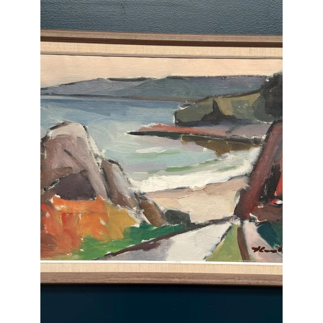 Knut Ljungberg, Seascape, 1960s, Oil Painting on Canvas, Framed For Sale - Image 4 of 15