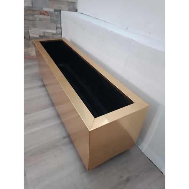 Brass Planter by Hobby Flowers Barcelona, ​​1990s For Sale - Image 4 of 9