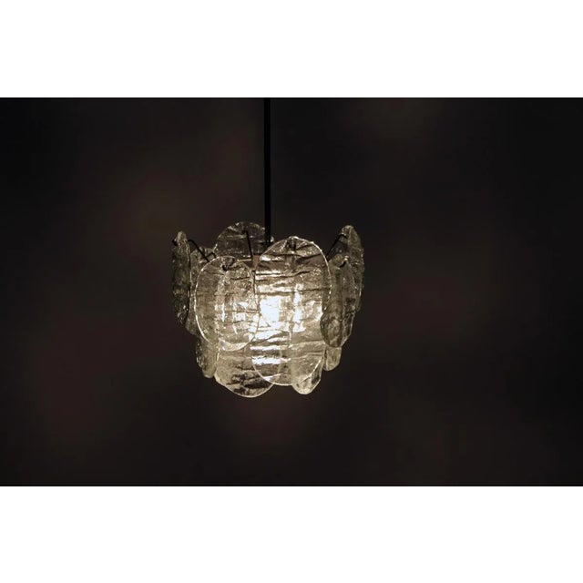 1960s Glass Pendant Lamp from Kalmar, 1960s For Sale - Image 5 of 10
