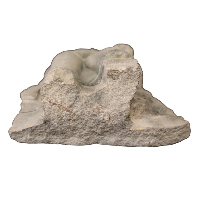 Early 20th Century Antique Sandstone Bodhisattva Statue For Sale - Image 5 of 9