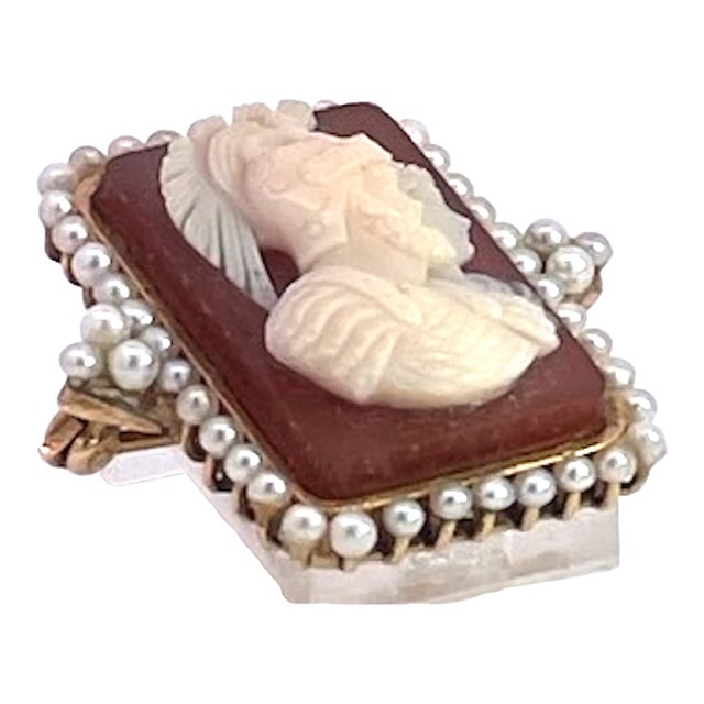 Late 19th Century Agate Cameo Finely Detailed Mars and Bellona For Sale