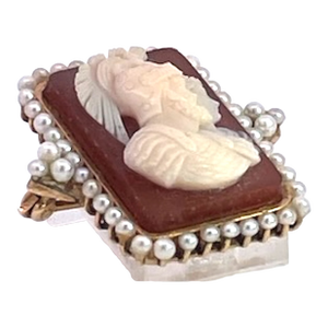 Late 19th Century Agate Cameo Finely Detailed Mars and Bellona