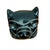 Vintage Taxco 925 Mexican Sterling Silver and Obsidian Aztec Head Sculpture For Sale - Image 4 of 8