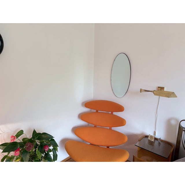 Vintage Oval Rockabilly Mirror, 1960s For Sale - Image 9 of 12