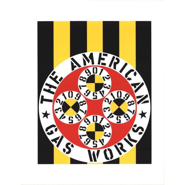 Artist: Robert Indiana Title: The American Gas Works Year: 1997 Signed: No Medium: Serigraph Paper Size: 22 x 17 inches (...