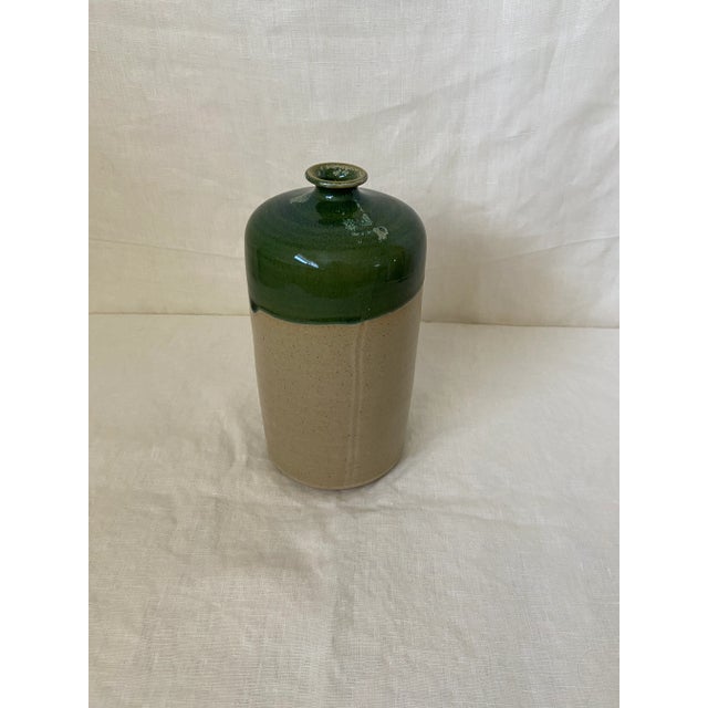 Toyo Japan Ceramic Green Dipped Jug. Great vintage condition.