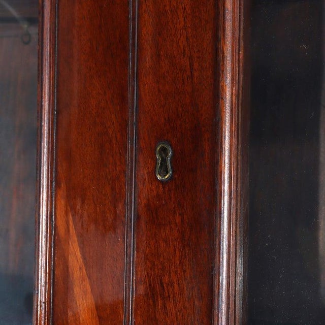 Oversized Antique Sheraton Flame Mahogany Step Back Cupboard C1830 For Sale - Image 6 of 18