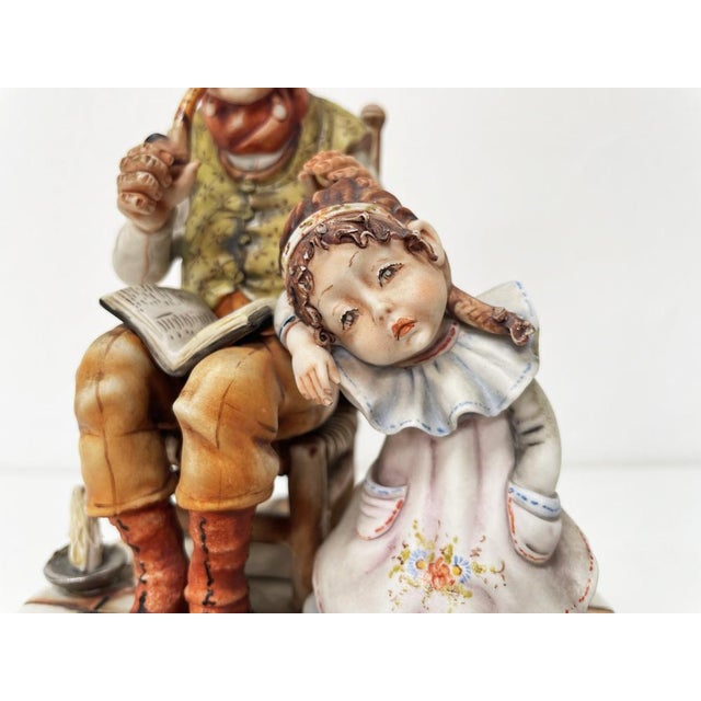 Grandfather with His Granddaughter from Capodimonte, 1960s For Sale - Image 10 of 17