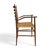 Brown Beech Armchair Attributed to Chiavari; Italy, 1950s For Sale - Image 8 of 15