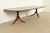 Baker Furniture Company Baker Furniture Style Georgian Banded Mahogany Double Pedestal Extension Dining Table, Newly Refinished For Sale - Image 4 of 14