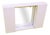 Wall-Mounted Cabinet in White Particle Board with Mirror For Sale