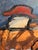 1950s Sylvia Rutkoff | "The Cowboy" | Mixed Media Figurative | Oil, Sand & Gesso on Masonite | New York Postwar Avant-Garde For Sale - Image 5 of 11