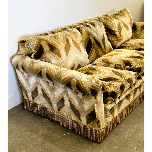 Vintage Velvet Sofa, 1970s For Sale - Image 9 of 12