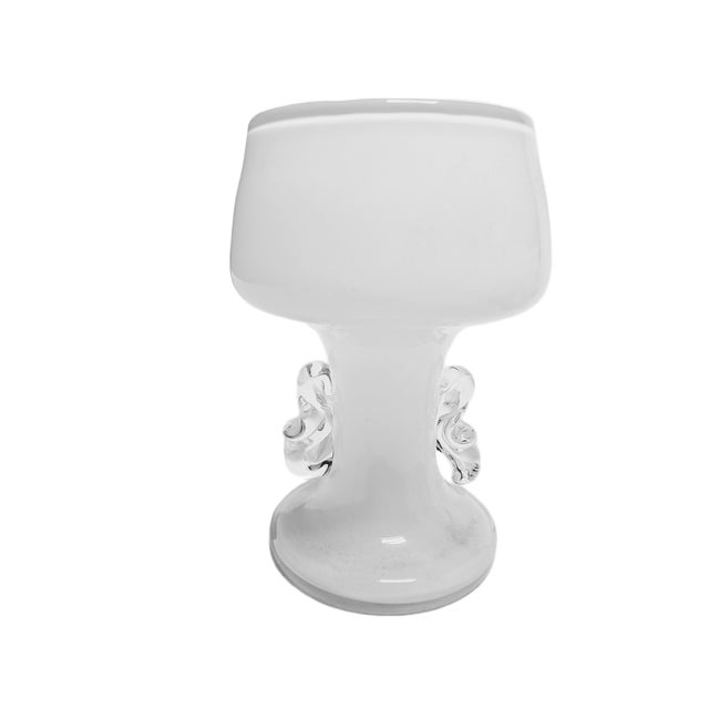 Vintage Polish Glass Vase from HSG Tarnowiec, 1970s For Sale - Image 11 of 17