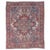 Antique Persian Heriz Carpet Handmade Wool Oriental Rug, Light, Pink, Light Blue For Sale - Image 15 of 18