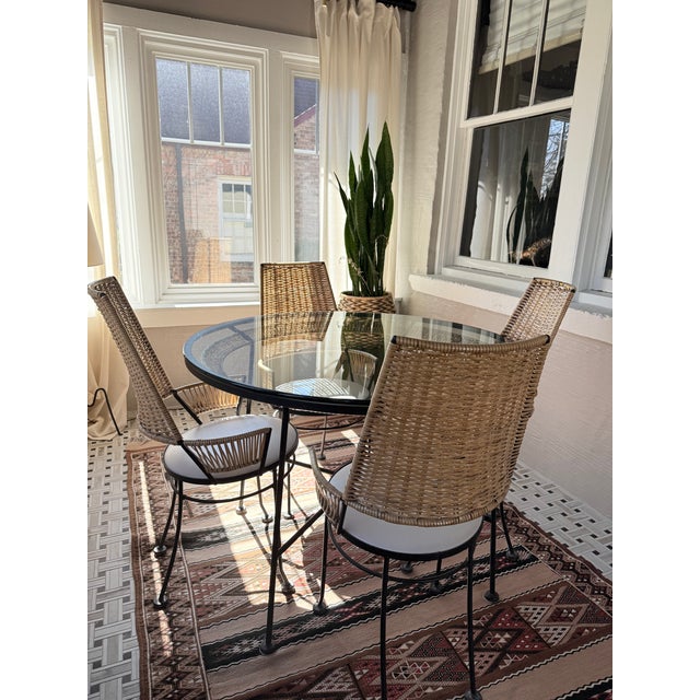 Onyx Vintage Arthur Umanoff for Shaver Howard Dining Set, Modern Patio Dining, Attributed For Sale - Image 8 of 18