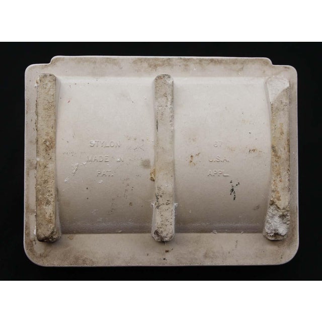 Ceramic Vintage Ceramic Speckled White Toilet Paper Holder For Sale - Image 7 of 9