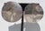 Siler disk with organic folding curve. The clip-on disks are marked on one earring MEXICO Sterling TC103. The measurements...