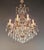 Antique Louis XV Revival Tradition Crystal Chandelier Brass and Metal 8 Lights For Sale - Image 4 of 16