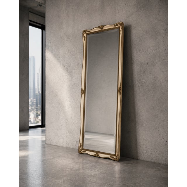 Glass Danish Wall Mirror from Henrik Nielsen & Son For Sale - Image 7 of 9