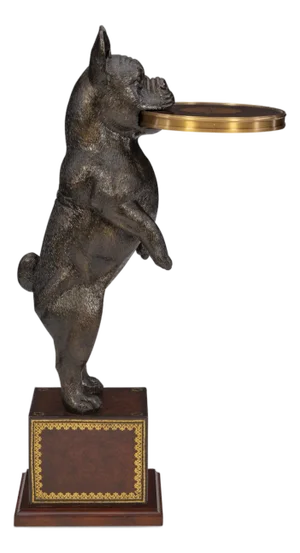 Maitland-Smith French Bulldog Accent Table