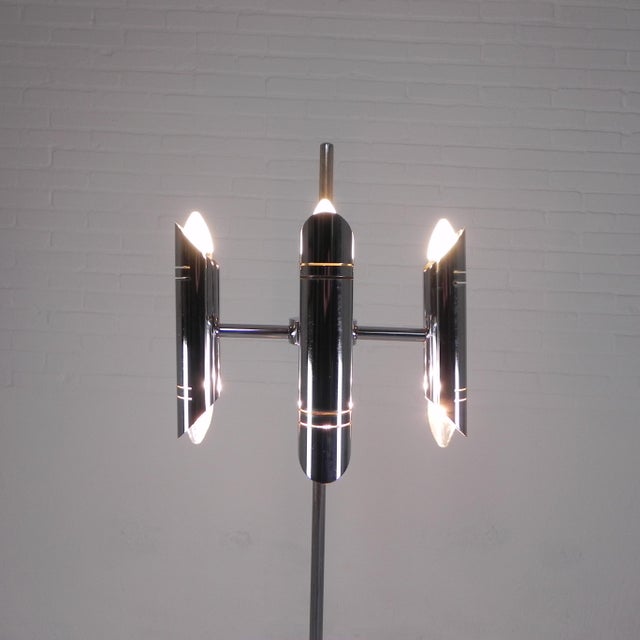 Vintage Space Age Chrome Floor Lamp, 1960s For Sale - Image 16 of 18