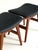 1960s Teak Stool with Black Leather, 1960s, Set of 2 For Sale - Image 5 of 7