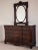 Drexel Nine Elms Empire Flame Mahogany Marble Top Dresser / Long Chest & Mirror For Sale - Image 10 of 12