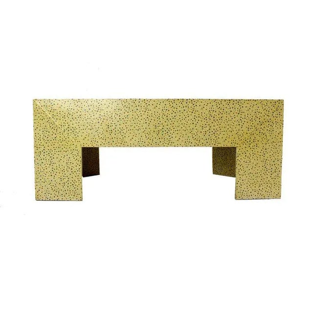 Green Mid Century Modern Geometric Doted Pattern Coffee Table For Sale - Image 8 of 10